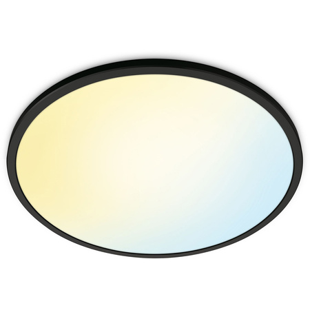 Plafon LED Lampa Sufitowa Natynkowa 32W CCT Czarny SMART WiFi WiZ
