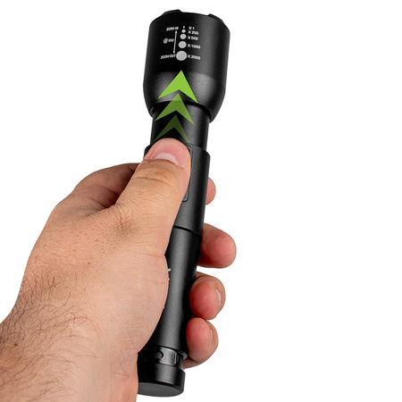 Latarka akumulatorowa LED Klasyczna 20W 800lm Lampka Ręczna Mocna ZOOM VA0180 VAYOX