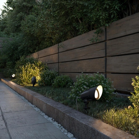 Reflektor Ogrodowy Wbijany Lampa Zewnętrzna LED 4.6W 350lm 2700K Ciepła IP44 Czarna z Przewodem 1.5m Cylr Philips