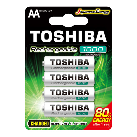 Akumulatorki Baterie TOSHIBA READY TO USE AA 1,2V 1000MAH Blister 4szt