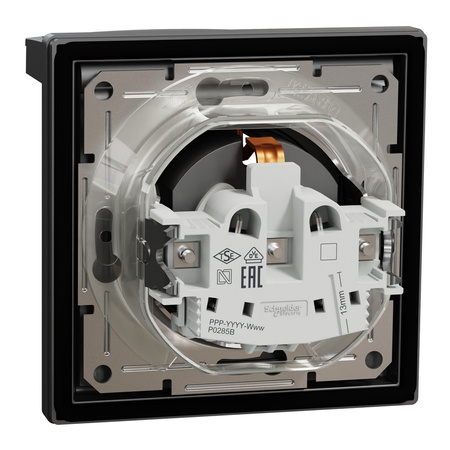 Gniazdo Pojedyncze z Ramką IP44 Jednokrotne z Klapką SCHNEIDER ASFORA