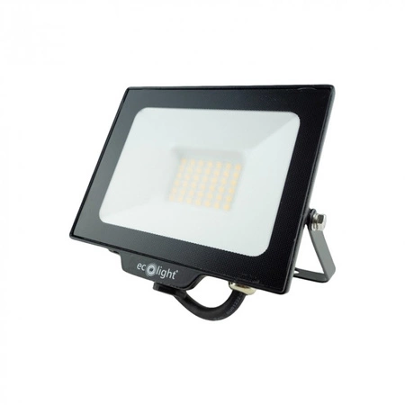 Naświetlacz LED Lampa Reflektor 30W 2700lm 6500K Zimna IP65 NL-1 Ecolight