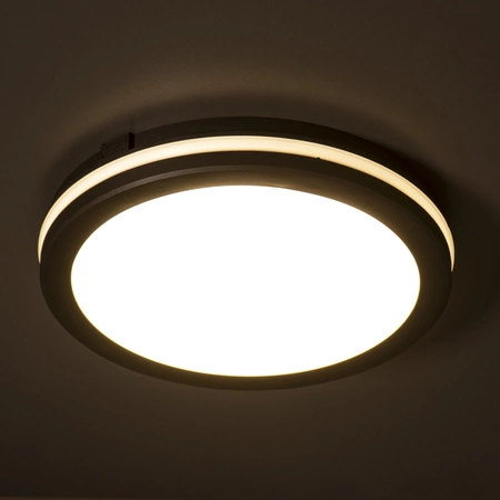 Plafon Led Sufitowy Lampa Ścienna Natynkowa CCT IP65 12W Czarna Kanlux