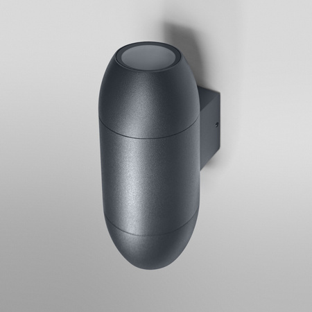 Lampa Ogrodowa Zewnętrzna Kinkiet Elewacyjny LED GU10 IP44 Szary Endura Ledvance