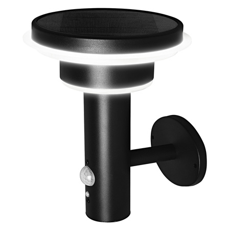 Lampa Ogrodowa Zewnętrzna Kinkiet Elewacyjny LED 6W 400lm 3000K IP44 Czarny Z Czujnikiem Ruchu i Zmierzchu Endura Ledvance