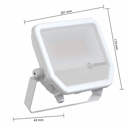 Naświetlacz LED Reflektor Zewnętrzny Lampa 41W 6000lm 4000K IP66 Biały Floodlight Ledvance