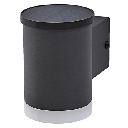 Lampa Solarna Ogrodowa Zewnętrzna Kinkiet Elewacyjny LED 0.5W 50lm 3000K IP44 Szary Endura Ledvance
