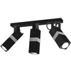 Lampa sufitowa 3x GU10 Spot Czarny + Srebrny VIDAR Milagro Styl nowoczesny