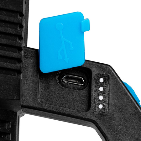 Latarka Akumulatorowa LED Szperacz 5W 250lm Lampka Ręczna Mocna 4XLED+COB VA0113 VAYOX