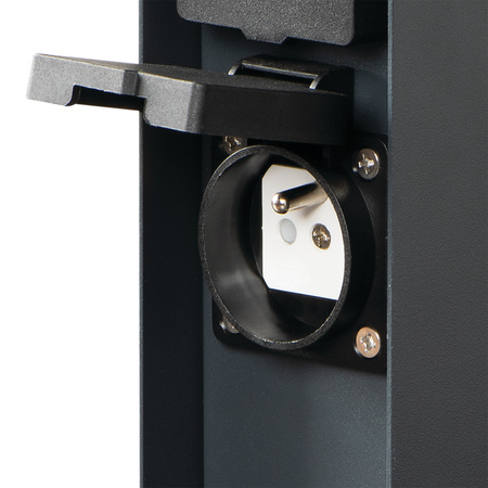 Słupek Ogrodowy z gniazdami 230V DASTO 23cm IP44 Antracyt KANLUX