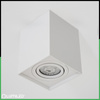 Oprawa Natynkowa HALOGENOWA Spot Tuba Ruchoma GU10 Kwadratowa Biała 115mm AMAT-L LUMILED