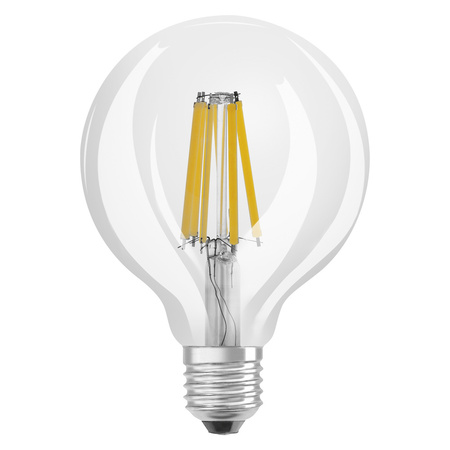 Żarówka LED G95 Kula E27 11W = 100W 1521lm 2700K Ciepła CRI90 300° Filament Ściemnialna SUPERSTAR PLUS CLASSIC Osram