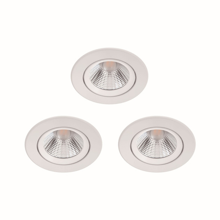 3x Oprawa Podtynkowa Wpuszczana LED 5.5W 350lm 2700K Biała Sparkle Philips