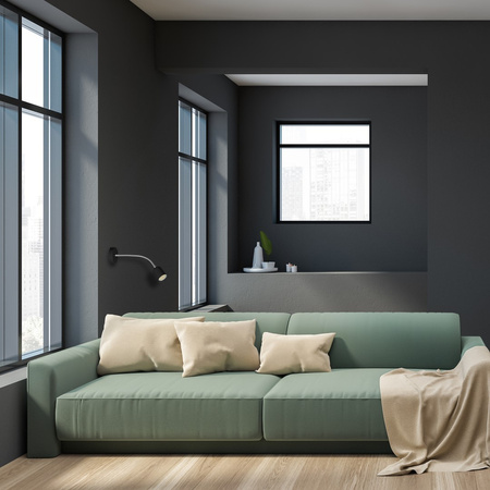 Lampa Ścienna Kinkiet MAXI Czarna 1xGU10 Milagro