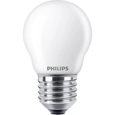 Żarówka LED E27 Kulka P45 3.4W = 40W 470lm 2200-2700K Ciepła CRI90 FILAMENT Ściemnialna WarmGlow Philips