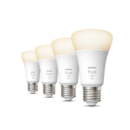 4x Żarówka LED E27 A60 9W = 60W 800lm 2700K Biała Ciepła SMART Inteligentna Bluetooth ZigBee White Philips HUE