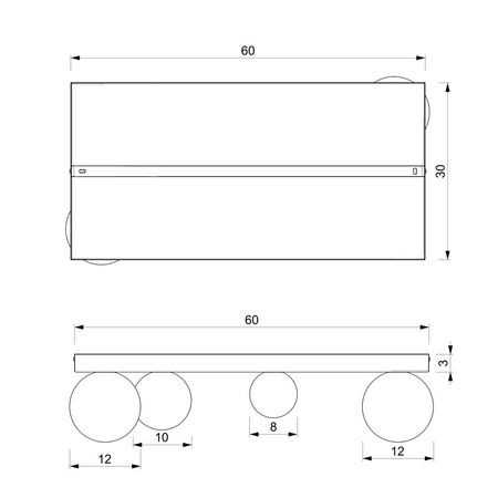 Lampa Sufitowa BIBIONE Złota 4xG9 Milagro