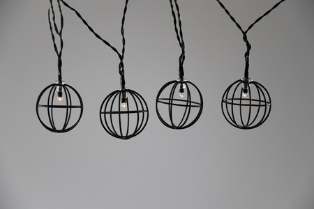 Girlanda Ogrodowa LED Bateryjna 2,1m na baterie 2xAA VIBORG Czarna GOLDLUX (Polux)