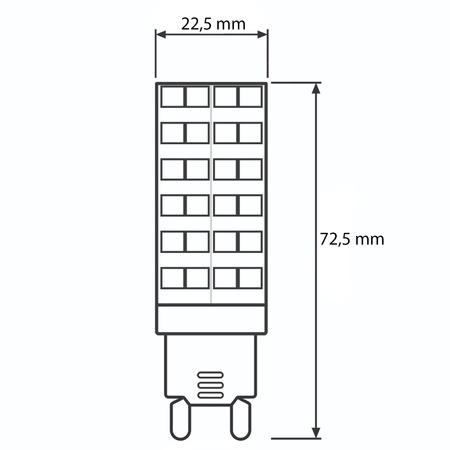 Zestaw 4x Żarówka LED G9 KAPSUŁKA 12W = 100W 1152lm 4000K Neutralna 360° LUMILED