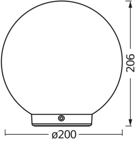 Inteligentna Kula Świecąca Lampa Wewnętrzna 3.5W 200lm RGB CCT USB Ściemnialna Biały SMART+ WiFi Magic Ledvance
