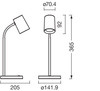 Lampa Stołowa Oprawa Biurkowa Stojąca GU10 Biały USB-C Office Line Ledvance