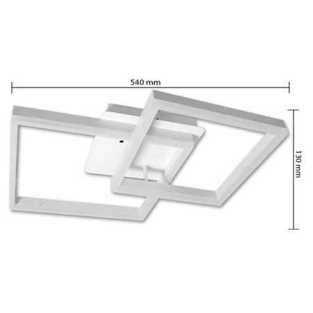 Lampa Sufitowa Żyrandol LED 70W CCT GALAXIS HERKULES Biały + Pilot Sterujący