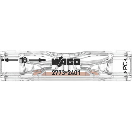 Złączka Instalacyjna Szybkozłączka 2773-2401 Przelotowa na Drut 2x4mm WAGO