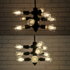 Lampa wisząca sufitowa loft industrial 9x E27 czarny OREBRO IL MIO GOLDLUX (Polux)
