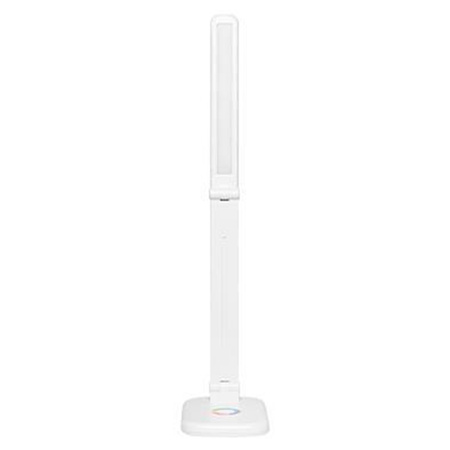 Lampka Biurkowa Stołowa Regulowana Nocna ALMA LED 12W 960lm CCT + RGB Ściemnialna Biała MasterLED