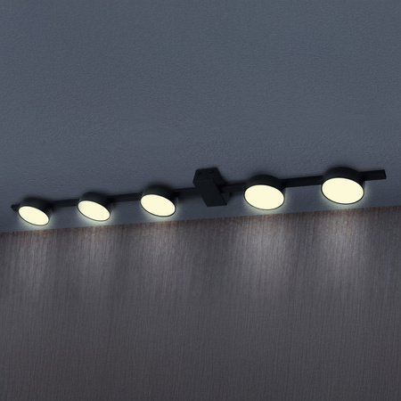 Lampa Sufitowa 4x GX53 Czarna JOY Sanico Goldlux