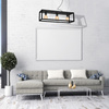Lampa wisząca nowoczesna metalowa czarna CAGE 3x E27 MiLAGRO