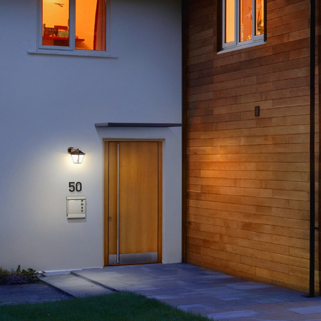 Lampa Ogrodowa Zewnętrzna Kinkiet Elewacyjny LED E27 IP44 Czarny Endura Ledvance