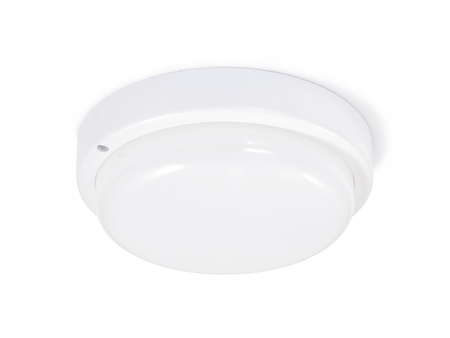 Plafon Lampa LED Sufitowa 12W 1050lm 4000K Neutralna 120° z Czujnikiem Ruchu Biały IP54 Maks Masterled
