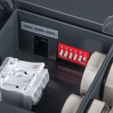 Plafon LED Lampa Sufitowa Czujnik Ruchu Kaseton 18W 1770lm CCT IP65 Grafitowa BENO KANLUX