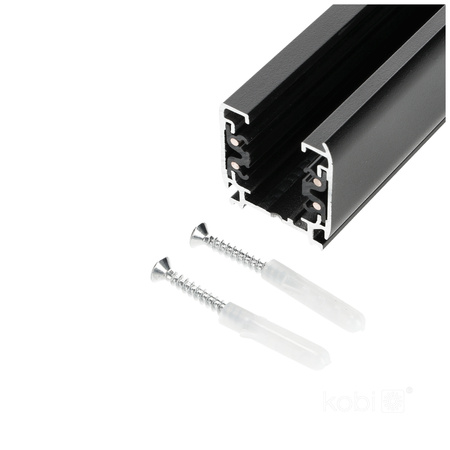 Szynoprzewód Szyna Oświetleniowa 3-Obwodowa 1m Czarny Kobi