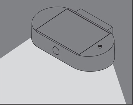 Lampa Ogrodowa Zewnętrzna Kinkiet Elewacyjny LED 4W 380lm 3000K IP44 Czarny Z Czujnikiem Ruchu i Zmierzchu Endura Ledvance