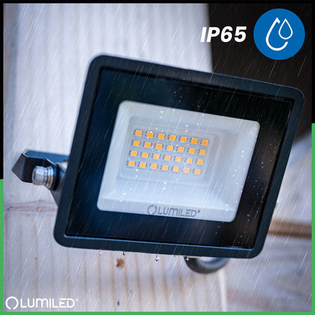 Naświetlacz LED ZUNA2 20W 1800lm 6500K IP65 Czarny LUMILED