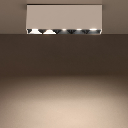 Oprawa Natynkowa Sufitowa LED 20W 1700lm 3000K Ciepła SPOT TUBA Biała MIDI LED 10048 Nowodvorski