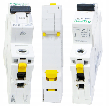 Wyłącznik Nadprądowy B10A Bezpiecznik 1P Schneider