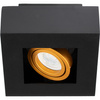 Oprawa Natynkowa HALOGENOWA Ruchoma GU10 Kwadrat Czarna 85mm NEMO