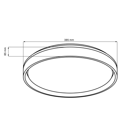 Plafon LED Oprawa Sufitowa 48W 5200lm CCT 120° Biała IP44 Pilot Ściemnialna Eliza Sanico Goldlux