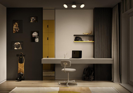 Lampa LED Ścienna Sufitowa Kinkiet Oprawa Natynkowa 16W 840lm CCT Dekoracyjna Czarny Spot Moon Ledvance