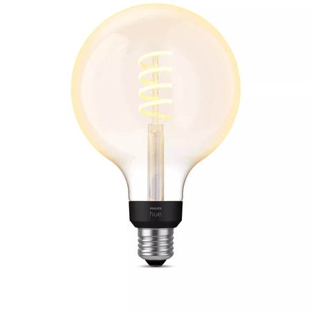 Żarówka LED E27 Kula G125 7W = 40W 550lm 2200-4500K CCT FILAMENT SMART Inteligentna Bluetooth ZigBee White Ambiance Philips HUE