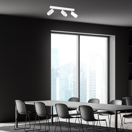 Lampa Sufitowa HUDSON Biała 3xGU10 Milagro