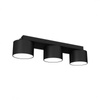 Lampa Sufitowa DIXIE Czarna 3xGX53 Listwa Milagro