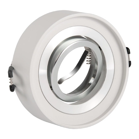 Oprawa Podtynkowa Punktowa Spot MR16 Biała Srebrna 12V GAJA Sanico Goldlux