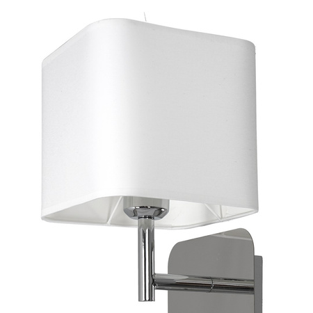 Lampa Ścienna Kinkiet NAPOLI Biała Chrom 1xE27 Milagro