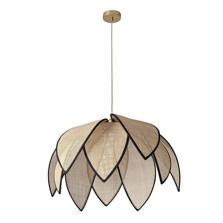Lampa Sufitowa Wisząca Zwis Dekoracyjna E27 Beżowa Decor Rattan Lotus Osram