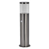 Lampa Ogrodowa Zewnętrzna Stojąca Słupek E27 50cm IP44 Srebrny Z Czujnikiem Ruchu i Zmierzchu Endura Ledvance