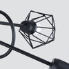 Lampa Sufitowa Wisząca 5x E14 Żyrandol Geometryczna Geometryczna Czarna Nowoczesna Artemis Sollux